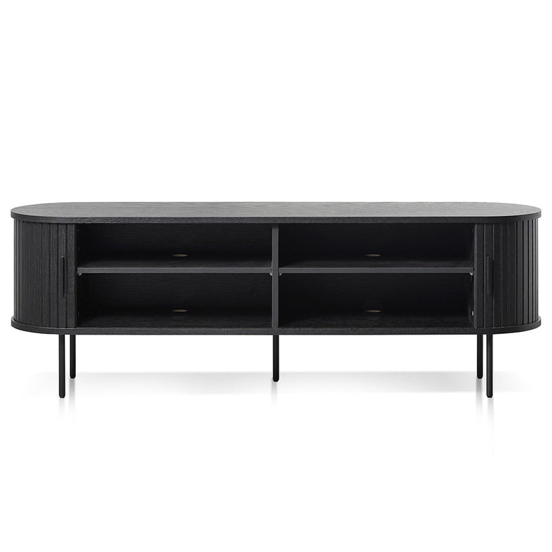 1.6m TV Entertainment Unit - Full Black