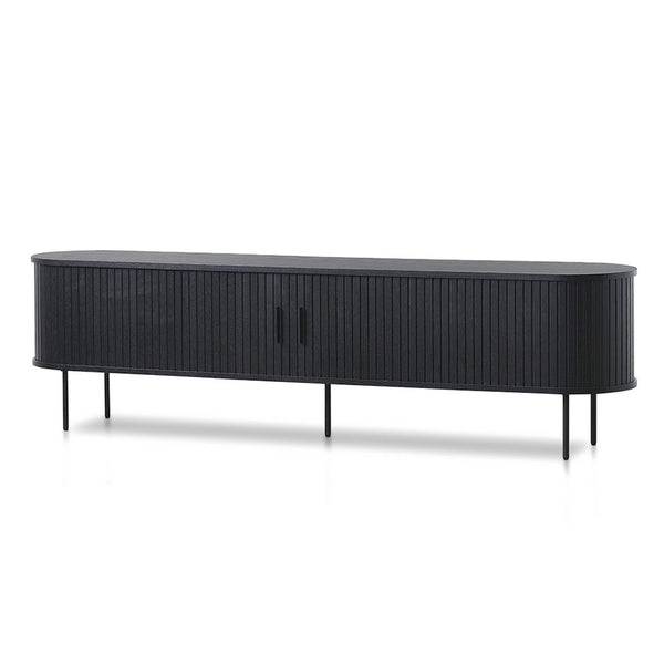 1.6m TV Entertainment Unit - Full Black