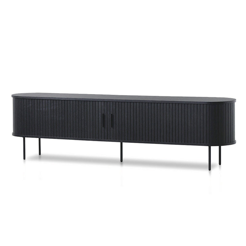 1.6m TV Entertainment Unit - Full Black