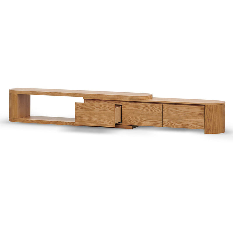 ExpandableTV Entertainment Unit - Natural Oak