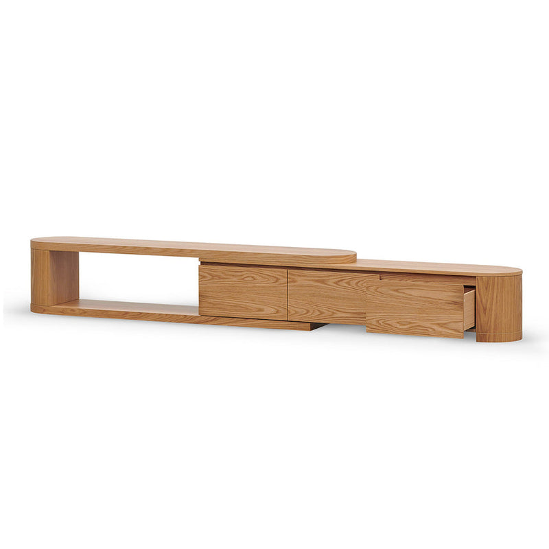 ExpandableTV Entertainment Unit - Natural Oak