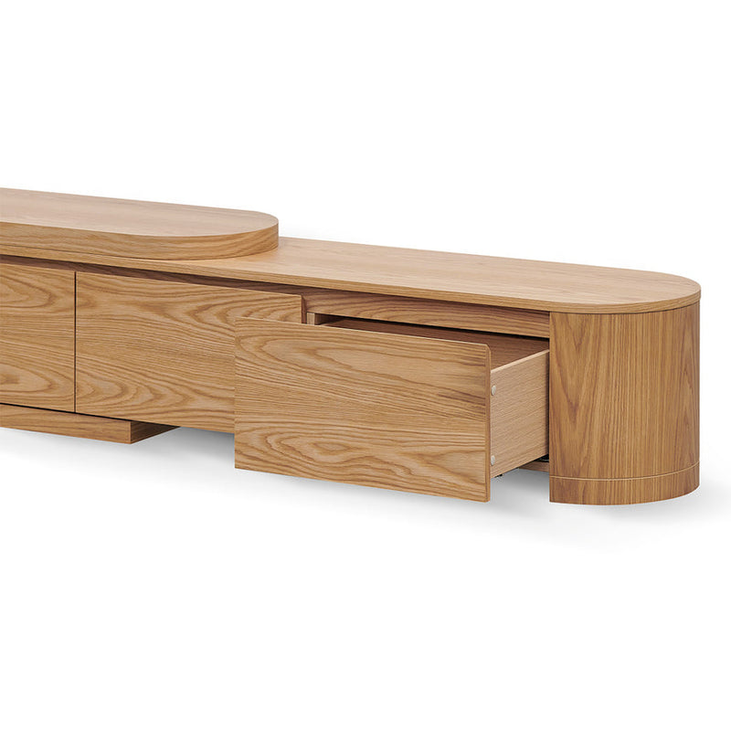 ExpandableTV Entertainment Unit - Natural Oak