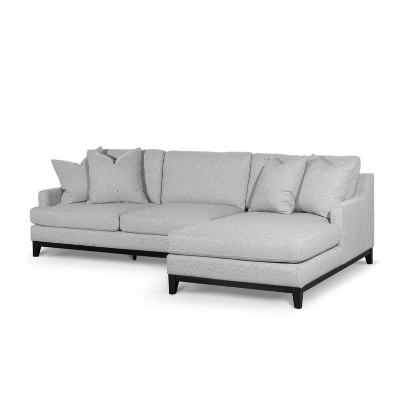 CLC6267-CA 3 Seater Left Chaise Fabric Sofa - Grey