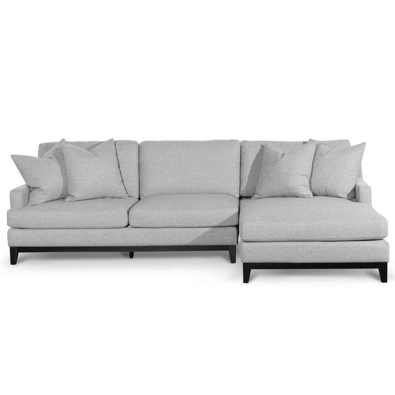 CLC6267-CA 3 Seater Left Chaise Fabric Sofa - Grey