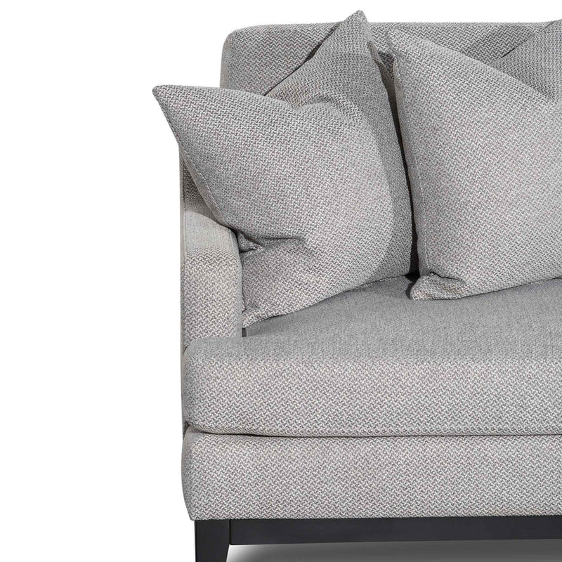 CLC6267-CA 3 Seater Left Chaise Fabric Sofa - Grey