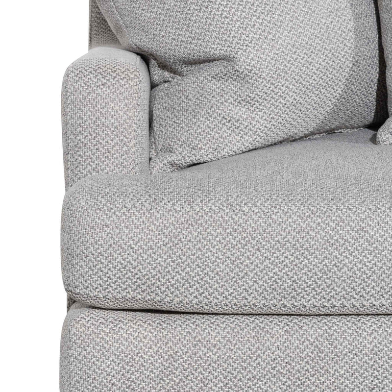 CLC6267-CA 3 Seater Left Chaise Fabric Sofa - Grey