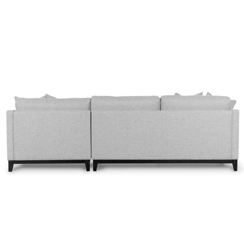 CLC6267-CA 3 Seater Left Chaise Fabric Sofa - Grey