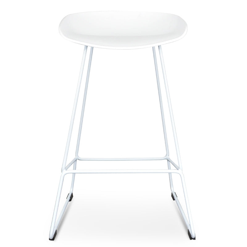 65cm Bar Stool - Black Seat With Black Frame