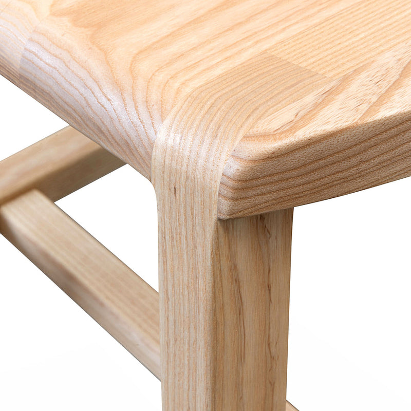 Wooden Low Stool 45cm - Black