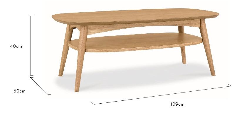 109cm Coffee Table - Natural