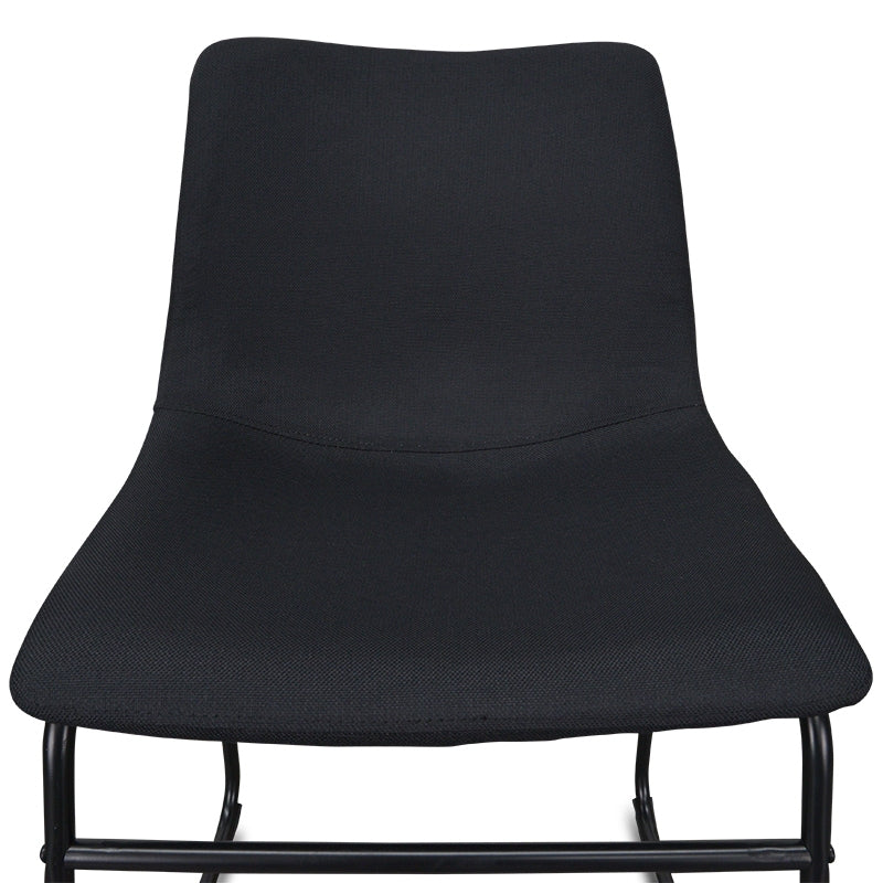 Industrial Dining Chair - Black PU (Set of 2)