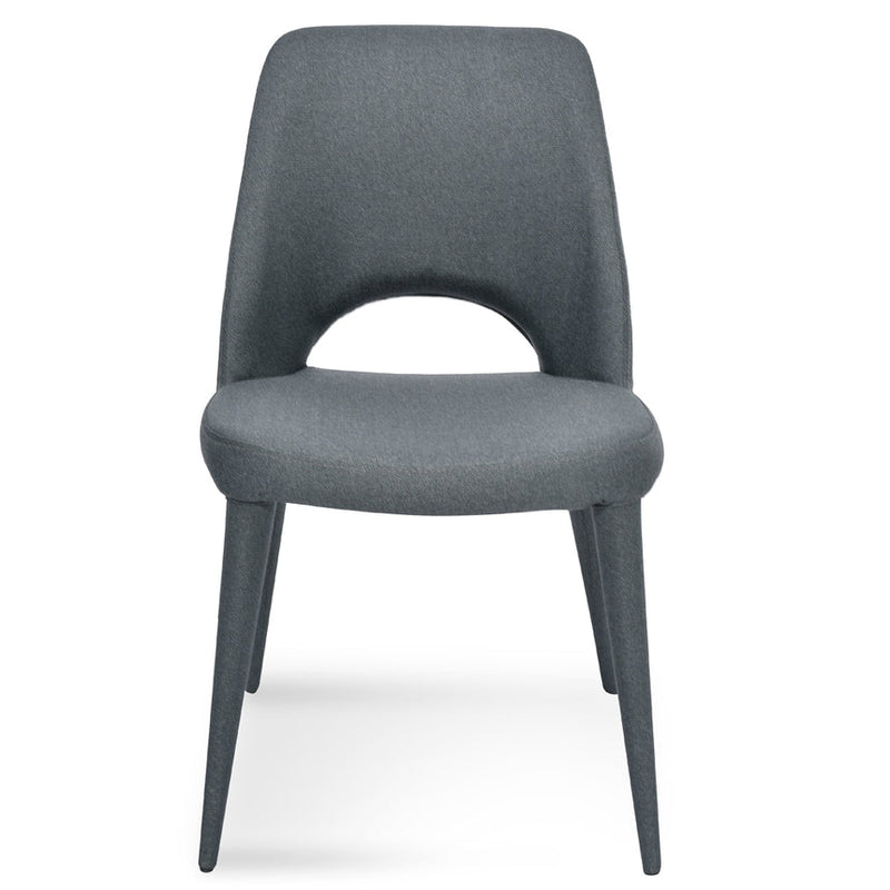 Fabric Dining Chair - Gunmetal Grey