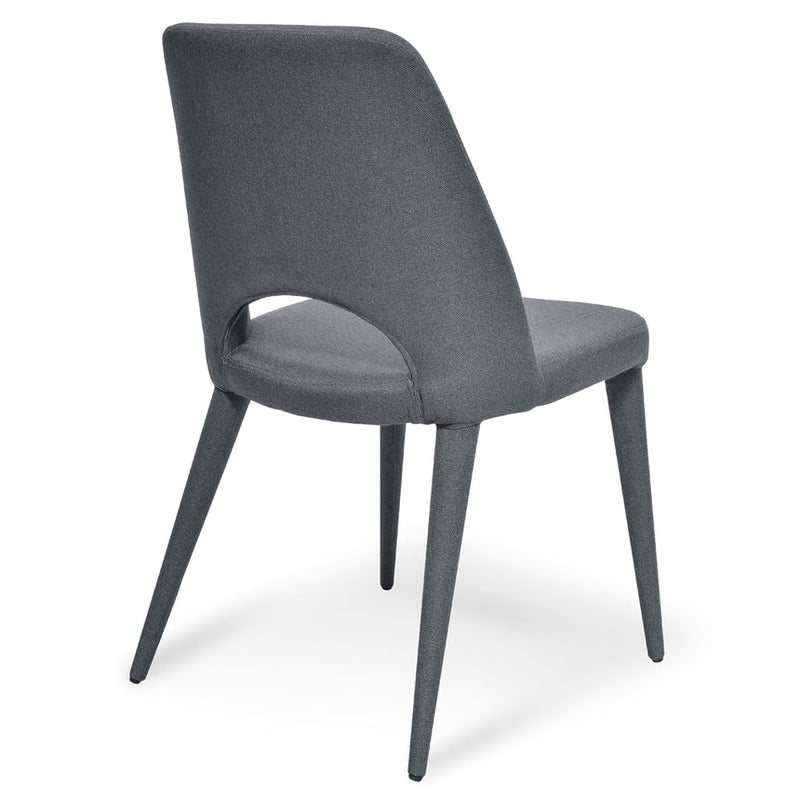 Fabric Dining Chair - Gunmetal Grey