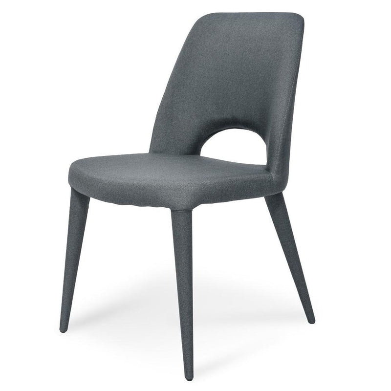 Fabric Dining Chair - Gunmetal Grey