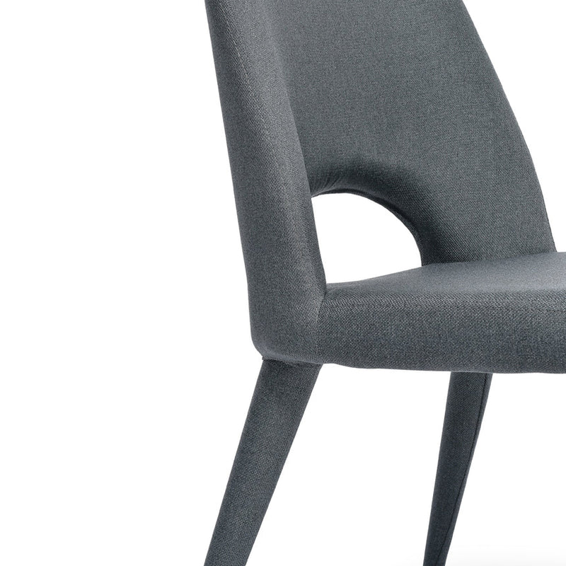 Fabric Dining Chair - Gunmetal Grey