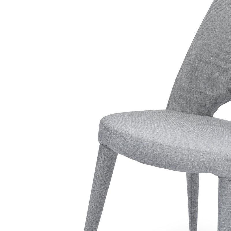 Fabric Dining Chair - Coin Grey