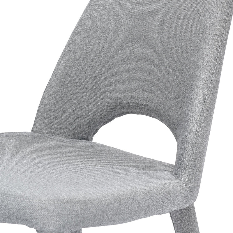 Fabric Dining Chair - Coin Grey