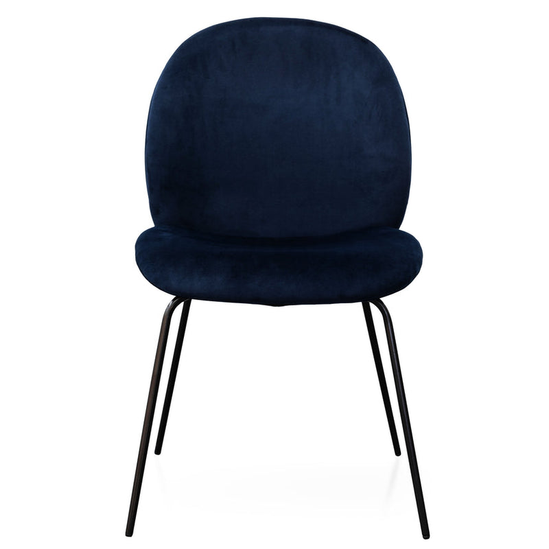 Dining Chair - Navy Velvet