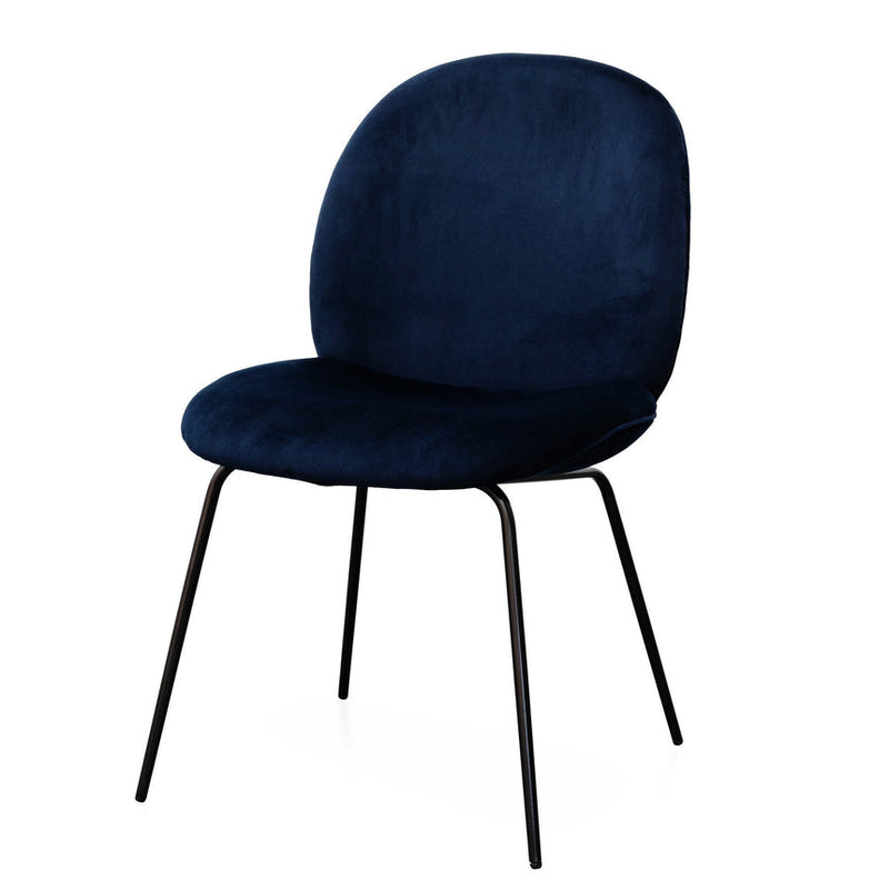 Dining Chair - Navy Velvet