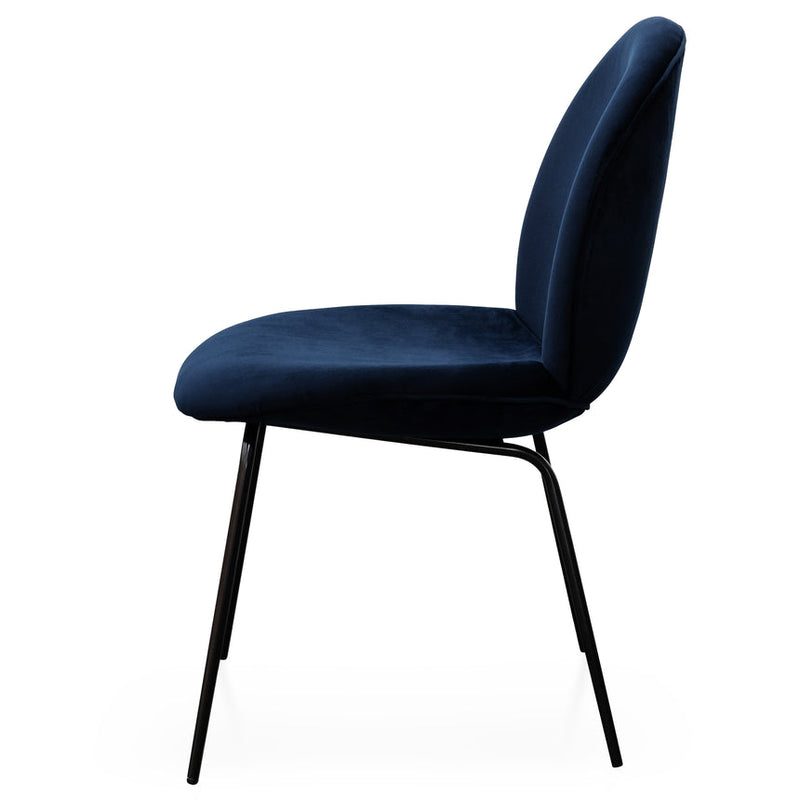 Dining Chair - Navy Velvet