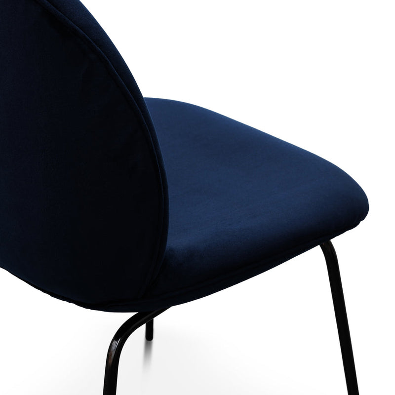 Dining Chair - Navy Velvet