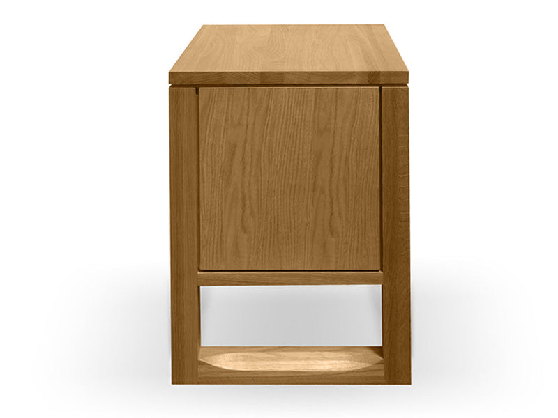 1 Drawer Wooden Bedside Table - Natural Oak