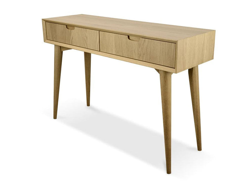 1.15m Wooden Console Table with Drawers