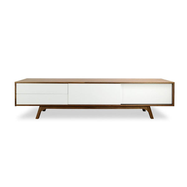 2.1m Entertainment TV Unit - Walnut