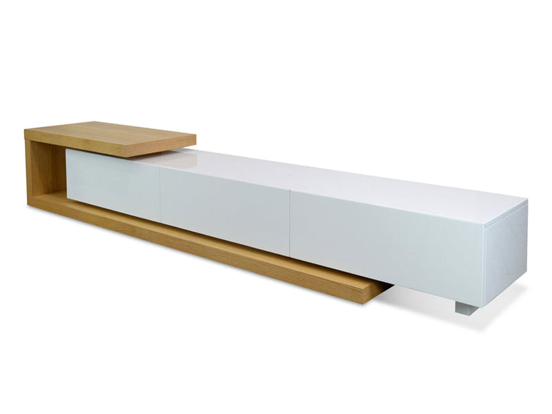 Extendable TV Entertainment Unit - Natural