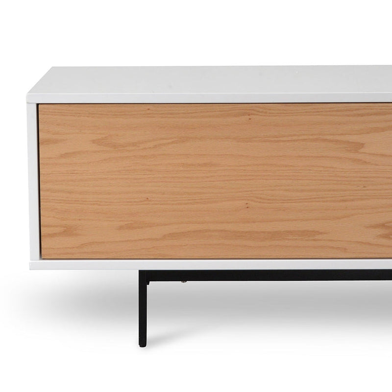 2.3m TV Entertainment Unit - Lowline - Natural