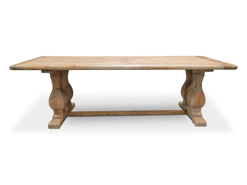 Wood Dining Table 3m - Rustic Natural