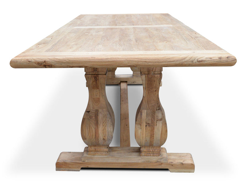 Wood Dining Table 3m - Rustic Natural