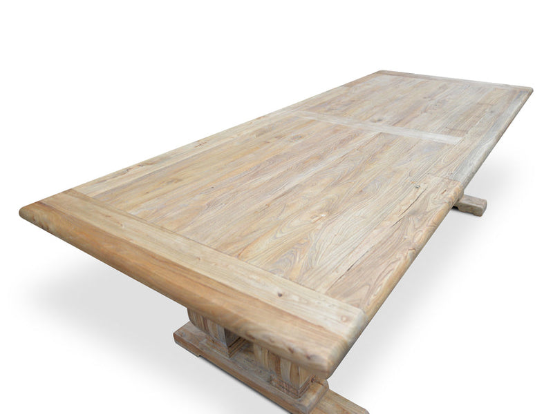 Wood Dining Table 3m - Rustic Natural