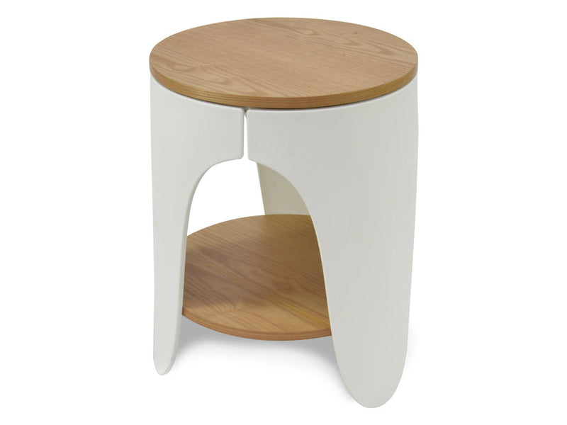 Round Side Table - Full Black