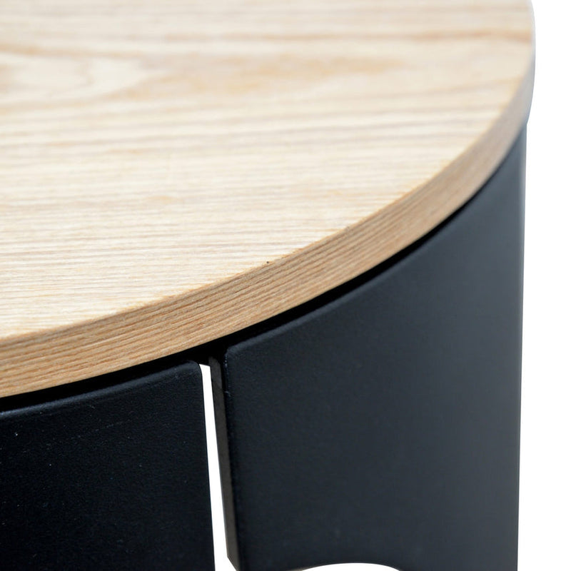 Round Side Table - Full Black