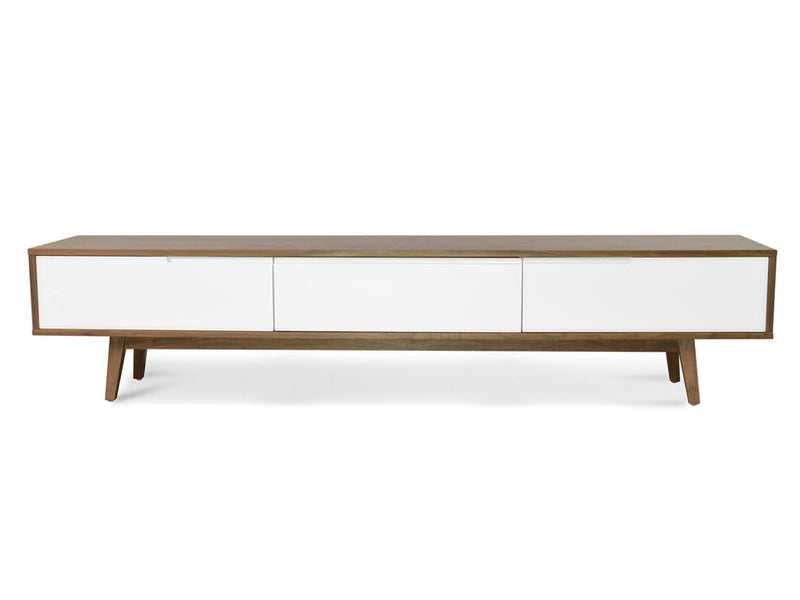 2.1m TV Entertainment Unit - Lowline - Natural