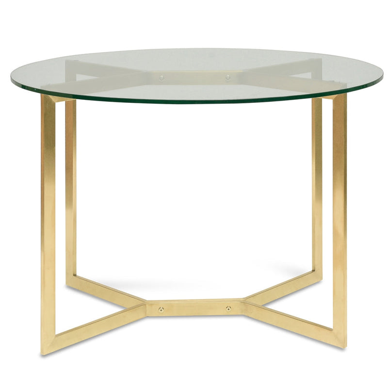 1.2m Glass Console Table - Gold Base