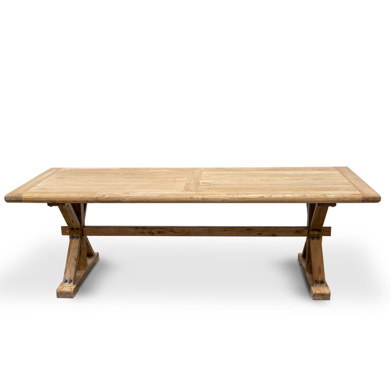 Wood Dining Table 3m - Rustic Natural