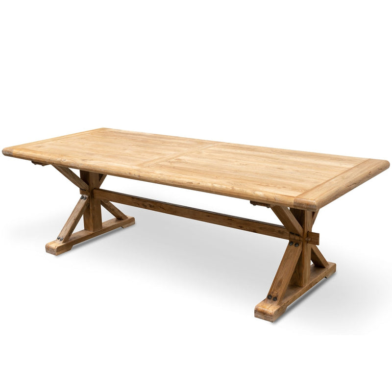 Wood Dining Table 3m - Rustic Natural