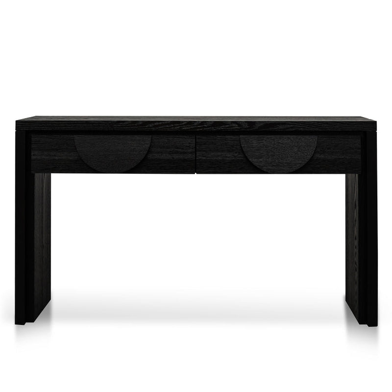 1.4m Console Table - Textured Espresso Black