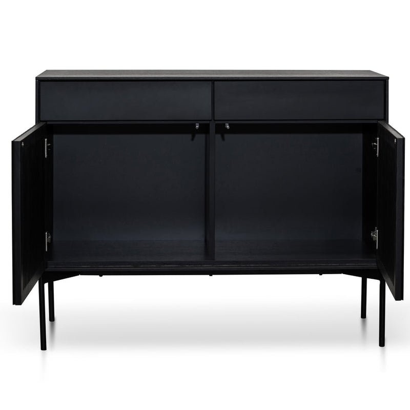 110cm Sideboard Unit - Black Oak