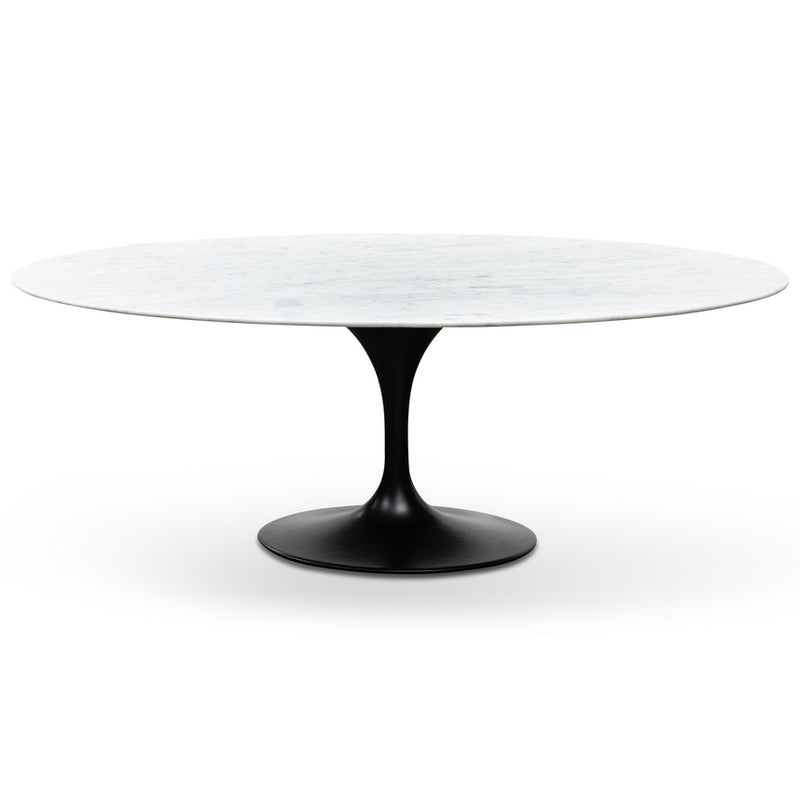 Marble Dining Table 120cm - Aluminium