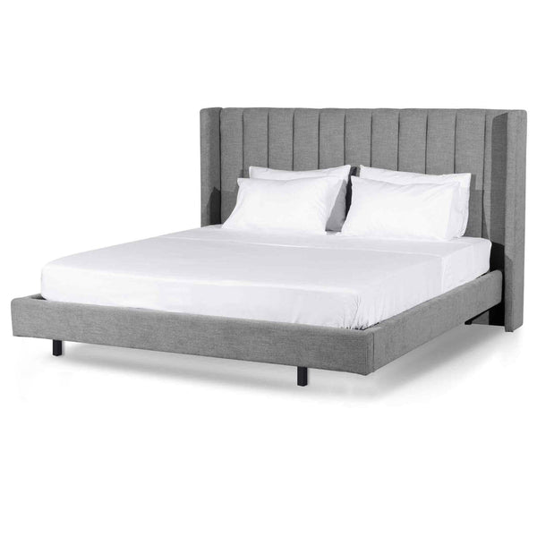 Queen Bed Frame - Black Velvet