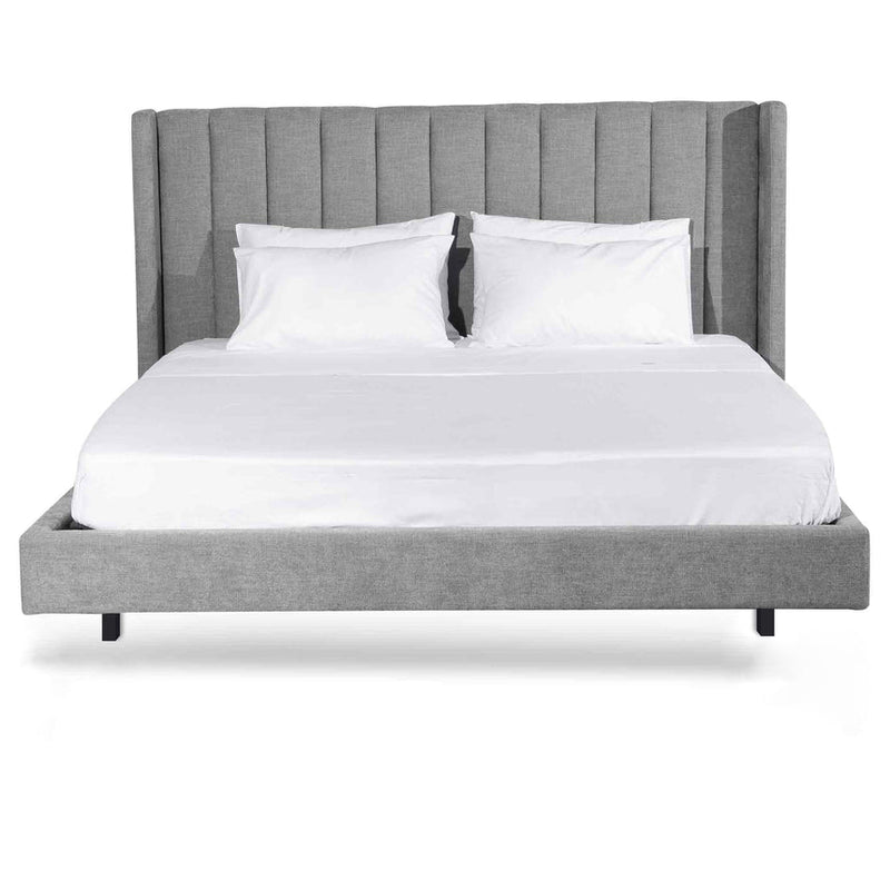 Queen Bed Frame - Black Velvet