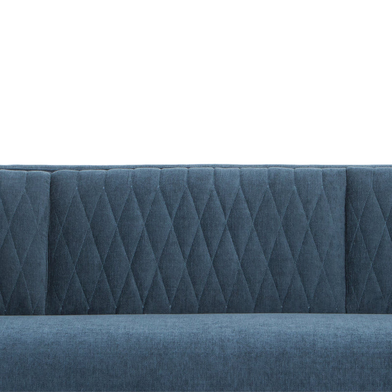 CLC6245 3 Seater Fabraic Sofa - Dusty Blue