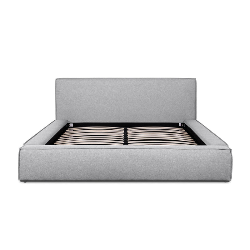 Queen Sized Bed Frame - Pepper Boucle