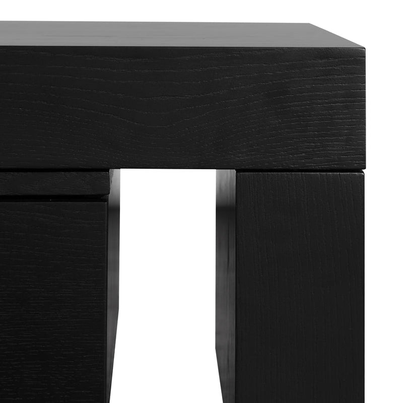 Extendable Entertainment TV Unit - Black Oak