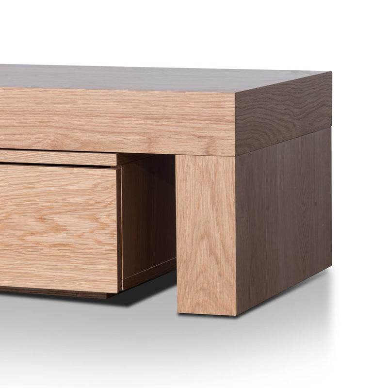 Extendable TV Entertainment Unit - Natural Oak