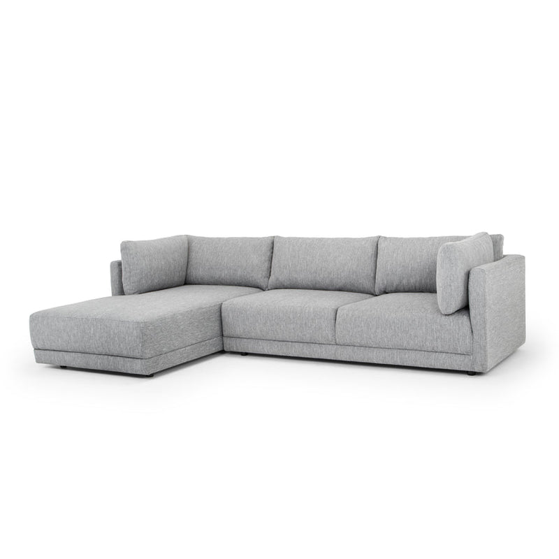 CLC2938-FA 3 Seater Right Chaise Fabric Sofa - Graphite Grey