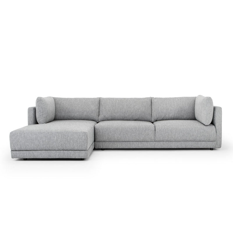 CLC2938-FA 3 Seater Right Chaise Fabric Sofa - Graphite Grey